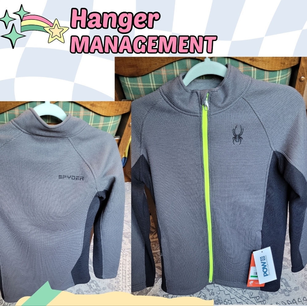 Boy's SPYDER Fleece Lined Zip Up Jacket